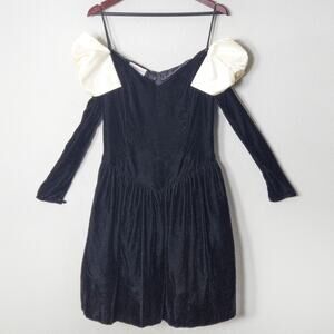 Jessica McClintock Velvet Dress Size 13 Gothic Romantic Evening